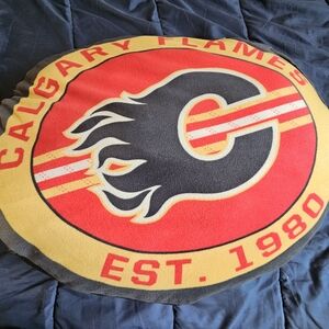 Calgary Flames NHL Hockey Cushion Pillow – EST. 1980 – Licensed Fan Decor